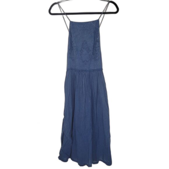 Lucky Brand Washed Chambray Midi Dress - Picture 1 of 5